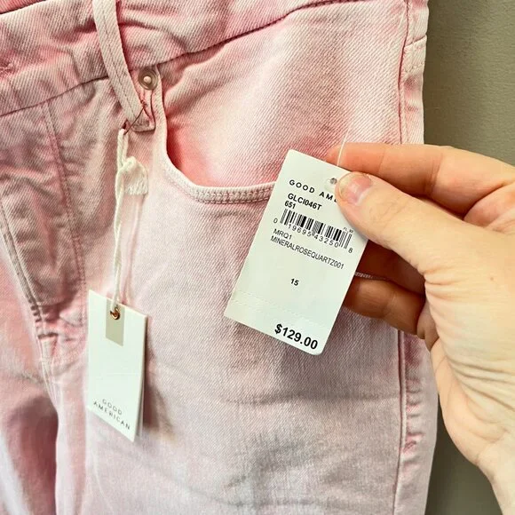 Good American Pink Women Jeans - Picture 3 of 6